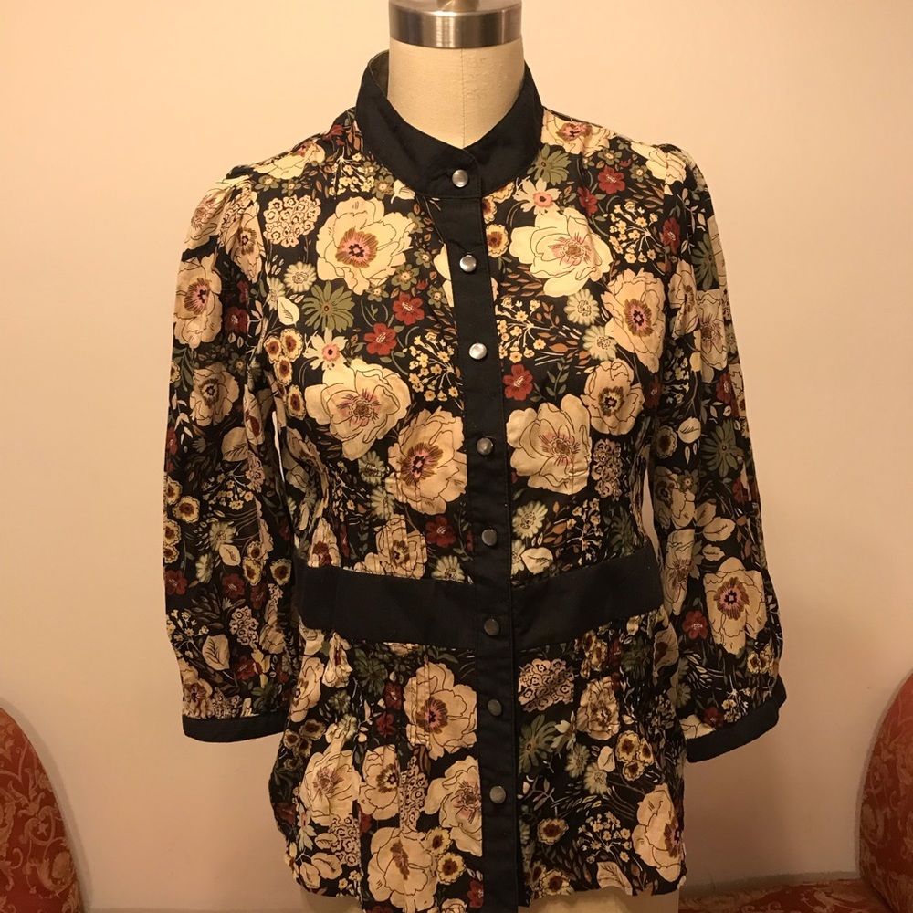 Odillle from Anthropologie Floral Shirt